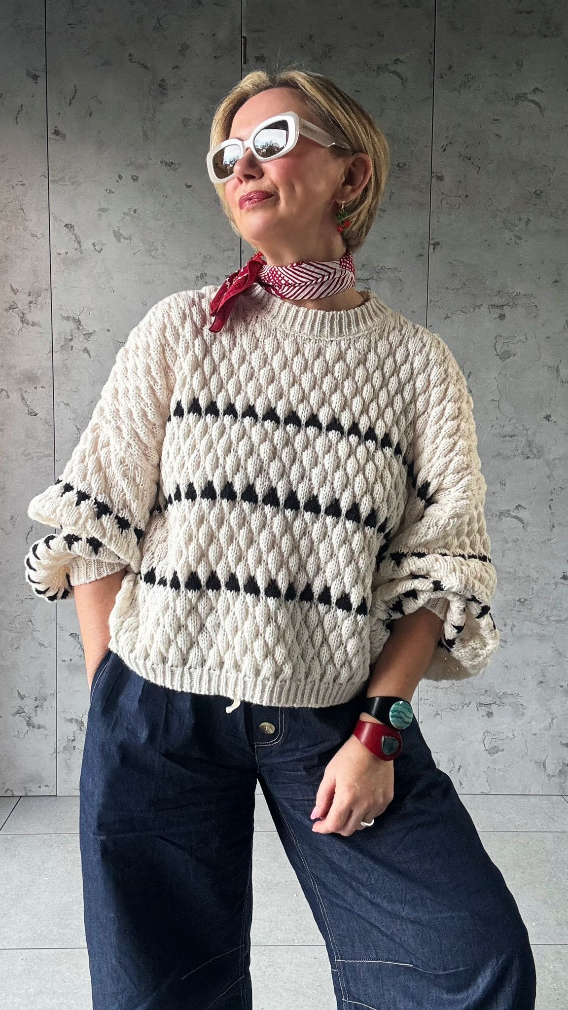 ELICIA HEART JUMPER CREAM *New & Trending