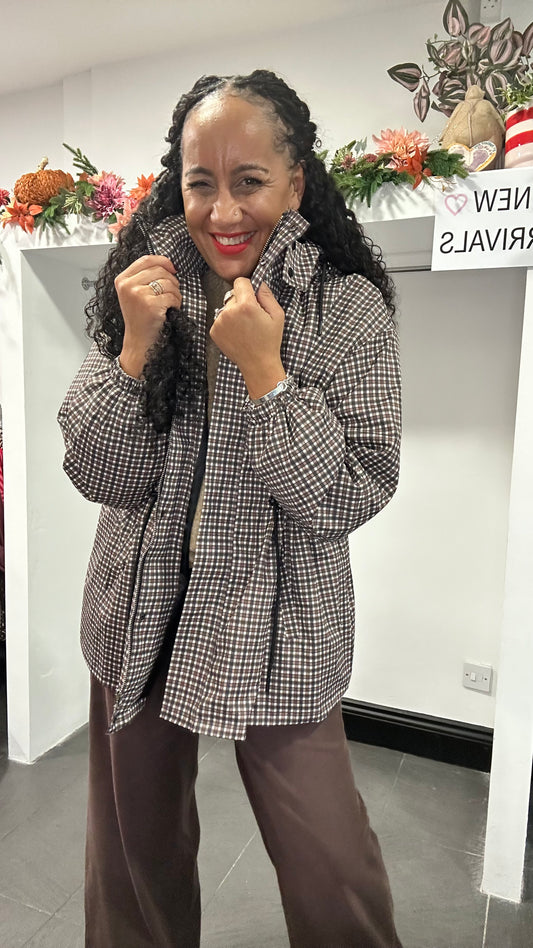 MADDER GINGHAM COAT *New