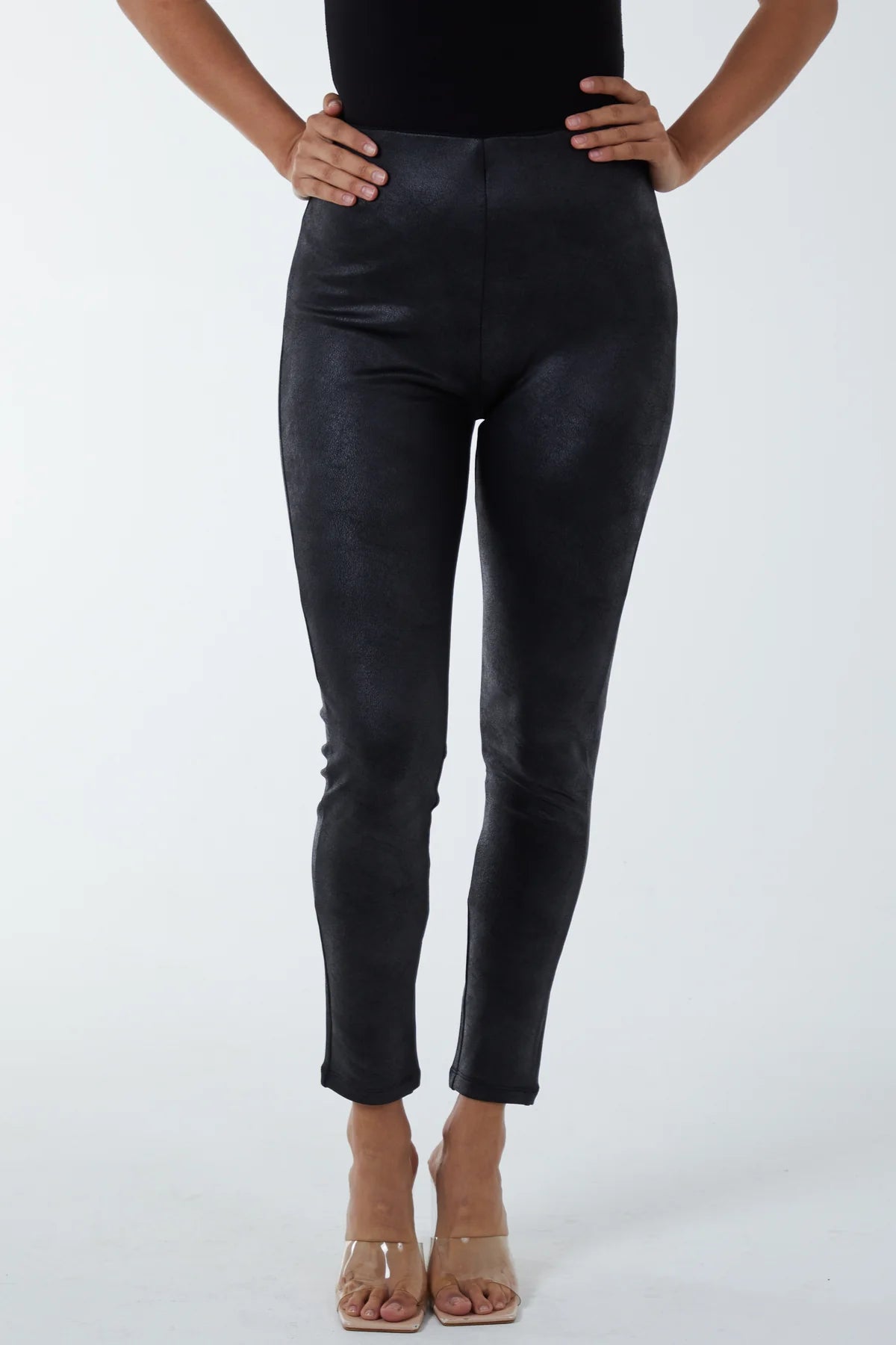 Matte Leather Look Leggings hi – Francine_Boutique