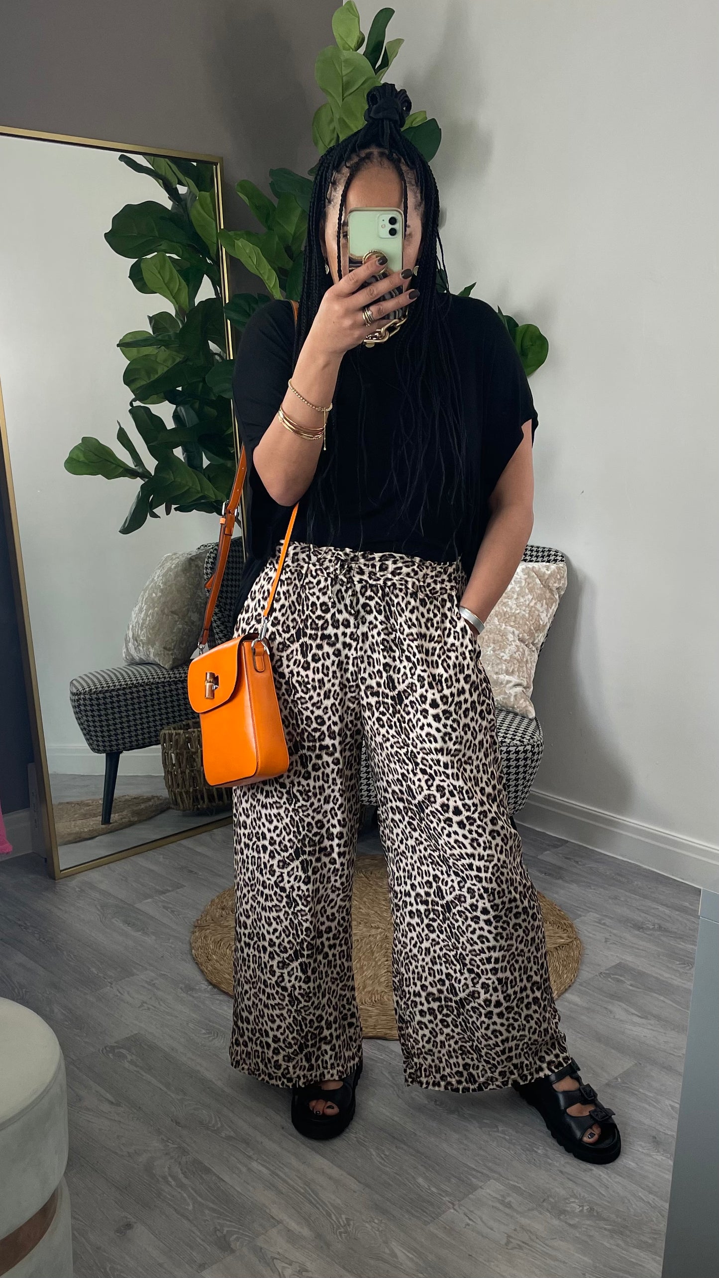 LEOPARD PRINT PALAZZO TROUSERS *New & Trending